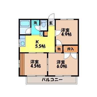 間取図 高田杜ハイツB棟