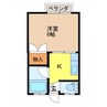 IMPROVE江平 1Kの間取り