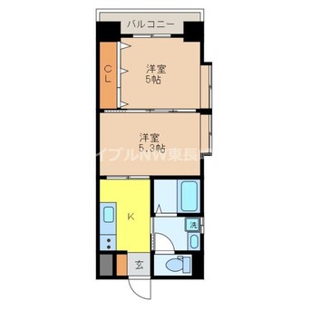 間取図 スカイコート西山