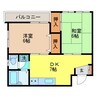 チトセビル 2DKの間取り