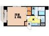 グリーンコート樺島 1Kの間取り
