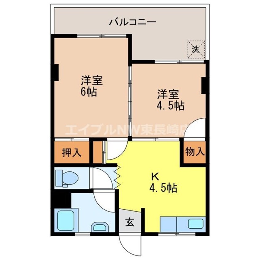 間取図 松尾ビル(淵町)