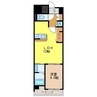リード浜町 1LDKの間取り