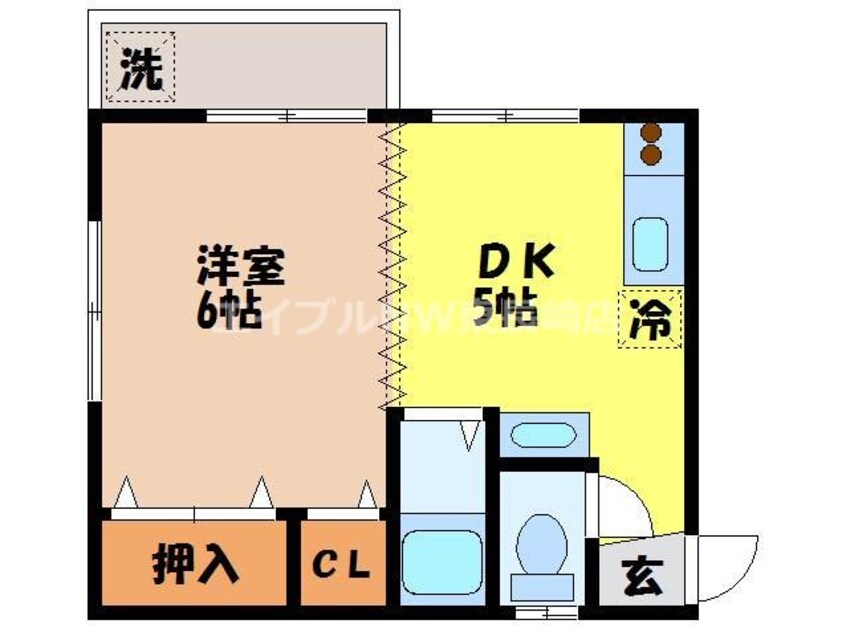 間取図 長崎本線/長崎駅 徒歩19分 2階 築27年