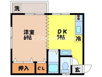 間取図 長崎本線/長崎駅 徒歩19分 2階 築27年