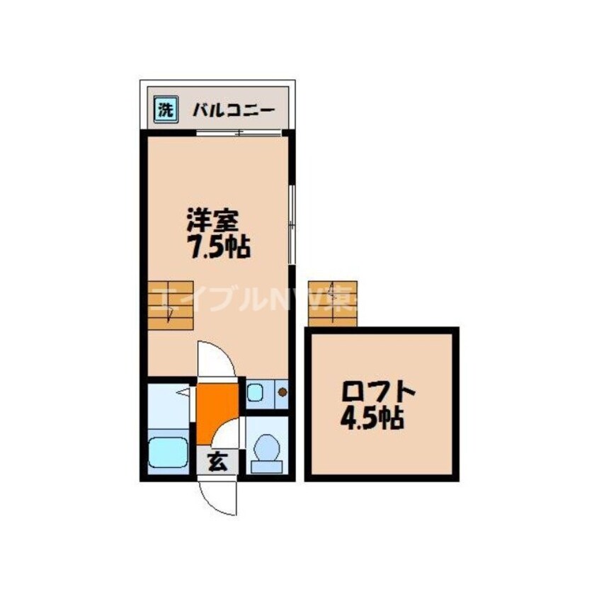 間取図 長崎本線/道ノ尾駅 徒歩10分 1階 築29年