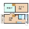 長崎市電１系統<長崎電気軌道>/長崎大学駅 徒歩7分 2階 築29年 1Rの間取り