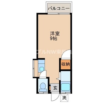 間取図 長崎市電１系統<長崎電気軌道>/住吉駅 徒歩13分 2階 築34年