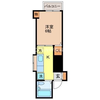 間取図 長崎市電５系統<長崎電気軌道>/石橋駅 徒歩12分 2階 築34年