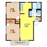ハイム柿の木坂 2LDKの間取り