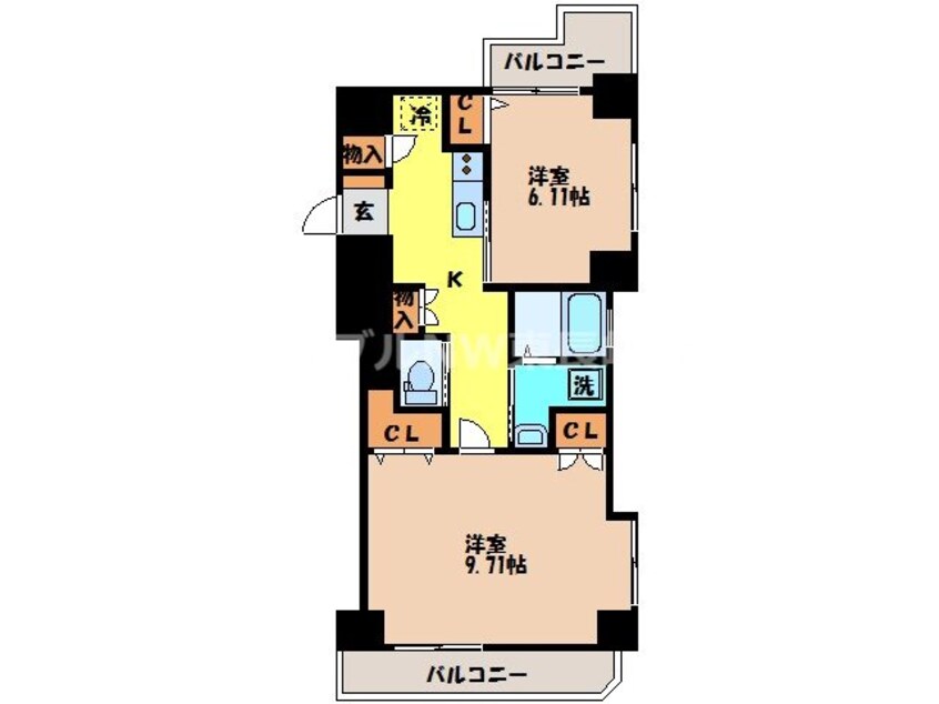 間取図 ウィング弐号舘