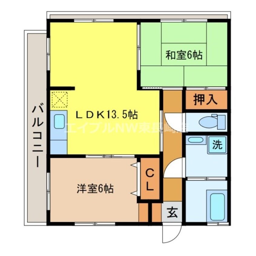 間取図 サンシャイン西山台