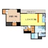 ゴールデンリバー 1LDKの間取り