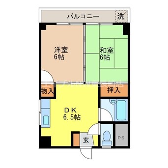 間取図 長崎本線/西浦上駅 徒歩4分 4階 築33年