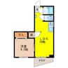 コーポヤマダ 1LDKの間取り