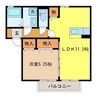 ウィルモアＫ・Ｔ 1LDKの間取り