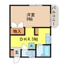 シーサイドハイツ（宿町） 1DKの間取り