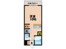 Somenew Hirano 1Rの間取り