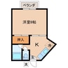 デサリータ泉 1Kの間取り
