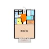 ビューコーポHARUⅡ 1Kの間取り