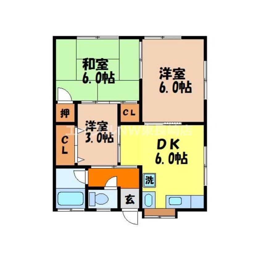 間取図 北アパート