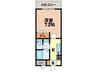 ビューパレスＳＡＫＵＲＡ 1Kの間取り