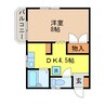 シーサイドハイツ（宿町） 1DKの間取り