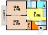 フレンドヒル 2Kの間取り