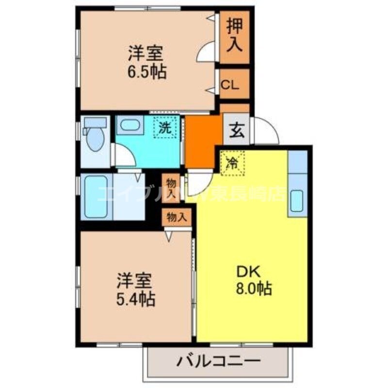 間取り図 メゾンフルールA棟