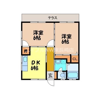 間取図 サンハウス道ノ尾