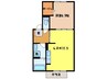 ウィルモア東町 1LDKの間取り