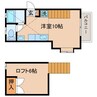 フォーレスト諏訪Ⅲ号館 1Rの間取り