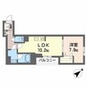シャーメゾンさかえ町 1LDKの間取り