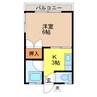 長崎本線/浦上駅 車移動 2階 築38年 1Kの間取り