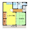 濱田アパートA棟 1LDKの間取り