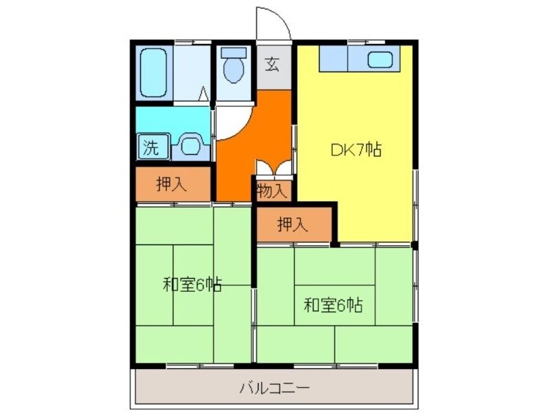 間取り図 長崎本線/長与駅 徒歩9分 1階 築33年