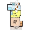 ラフィネ五島 1DKの間取り