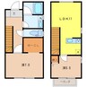 BloomⅡ 2LDKの間取り