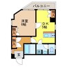 本多ビル 1DKの間取り