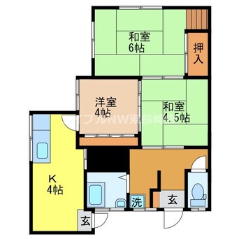 間取図 サニーヒル上銭座