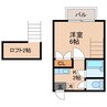 サンパール三原Ｂ棟 1Rの間取り
