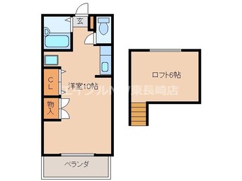 間取図 長崎市電３系統<長崎電気軌道>/新大工町駅 徒歩8分 1階 築28年