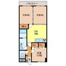 ヴューマンション松尾 3DKの間取り