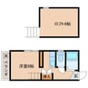 Rビジョン本尾 1Rの間取り