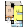 ヒルズ松山 1LDKの間取り