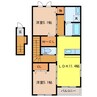 グリーンガーデン壱番館 2LDKの間取り