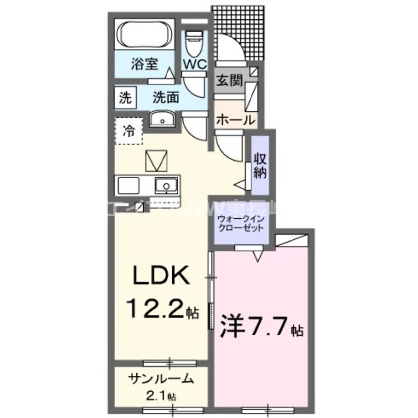 間取図 グリシーヌ　愛野