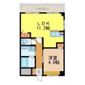 コンフォートハイツ小船越 1LDKの間取り