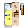 ル・ボン 2LDKの間取り