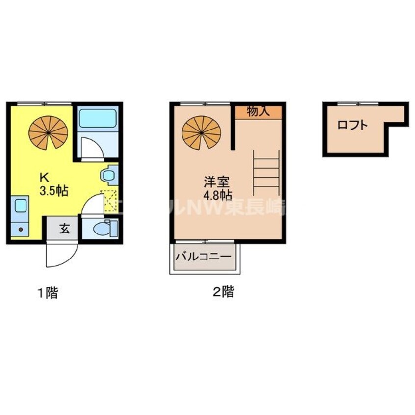 間取図 シャインS天神